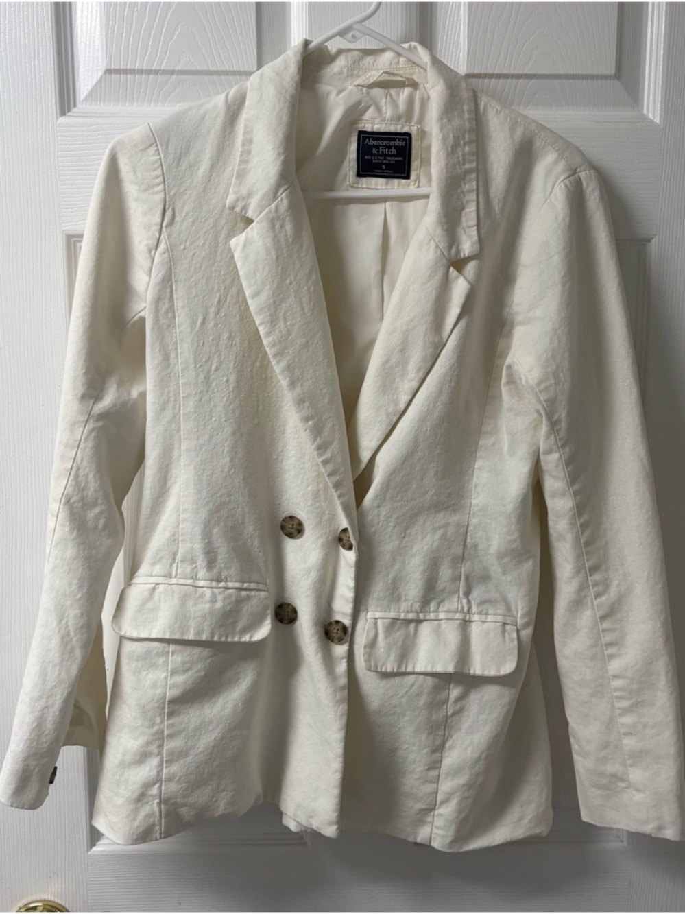 Abercrombie & Fitch Linen Minimalist Blend Blazer Women’s Size Small